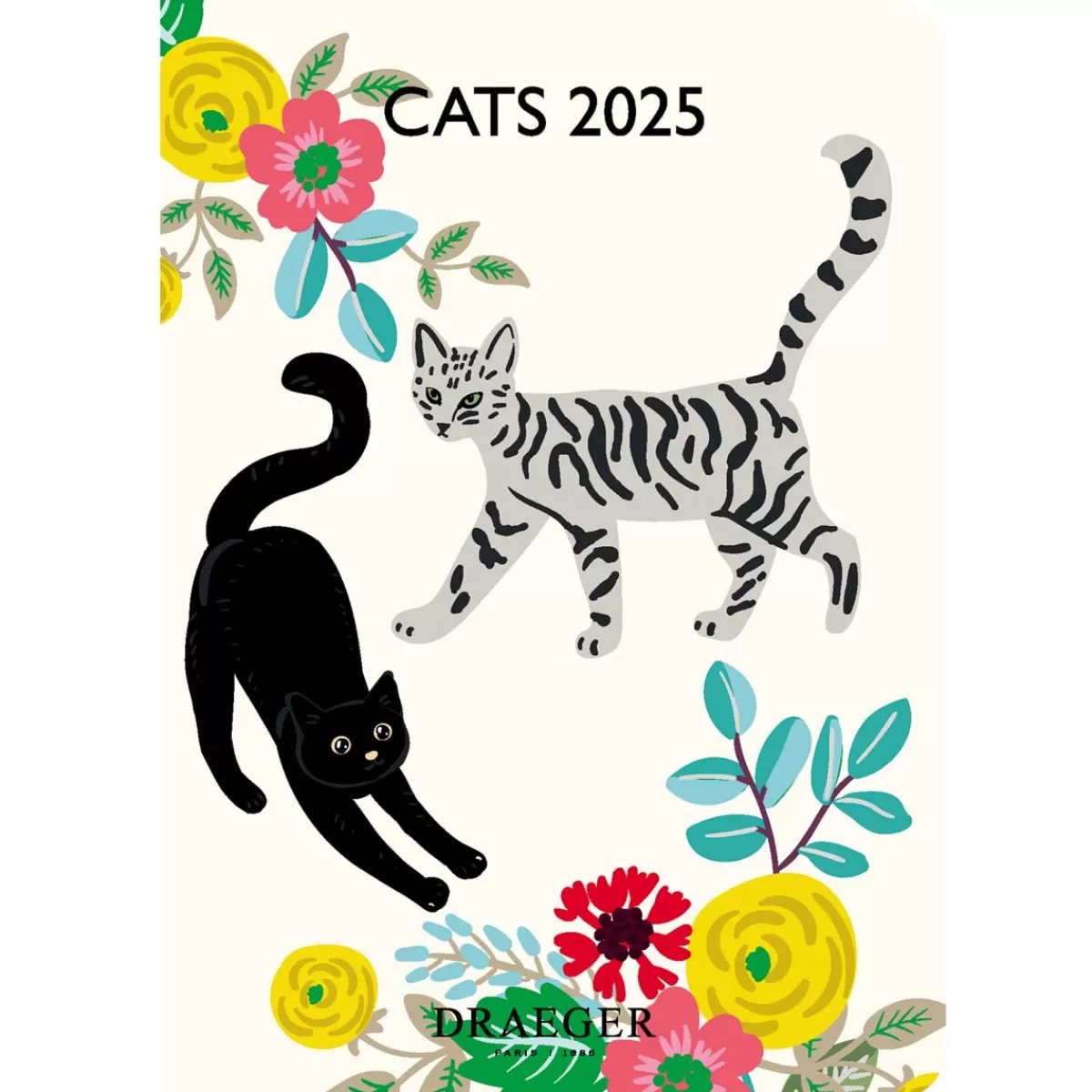 Sale Draeger Paris Agenda de Poche 2025 - Chats Blancs