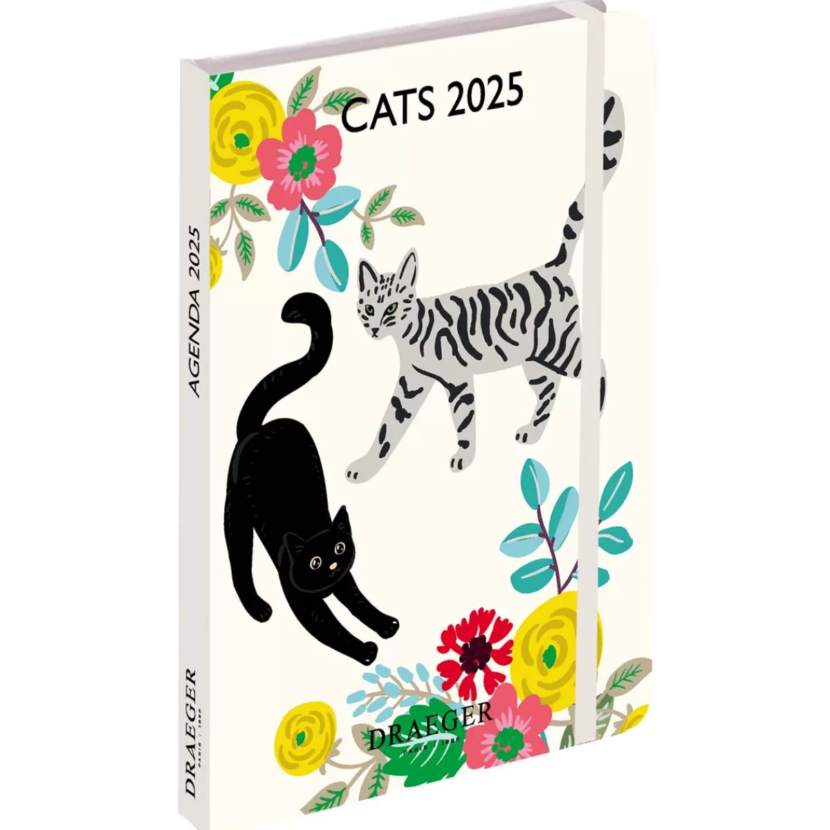 Sale Draeger Paris Agenda de Poche 2025 - Chats Blancs