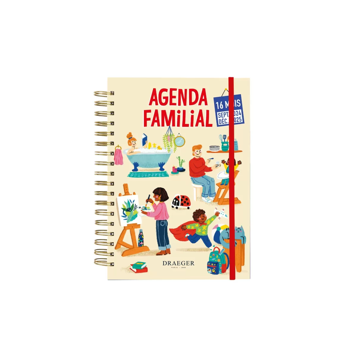 Cheap Draeger Paris Agenda familial 2024-2025 18x25,5 cm - L'Organise Tout