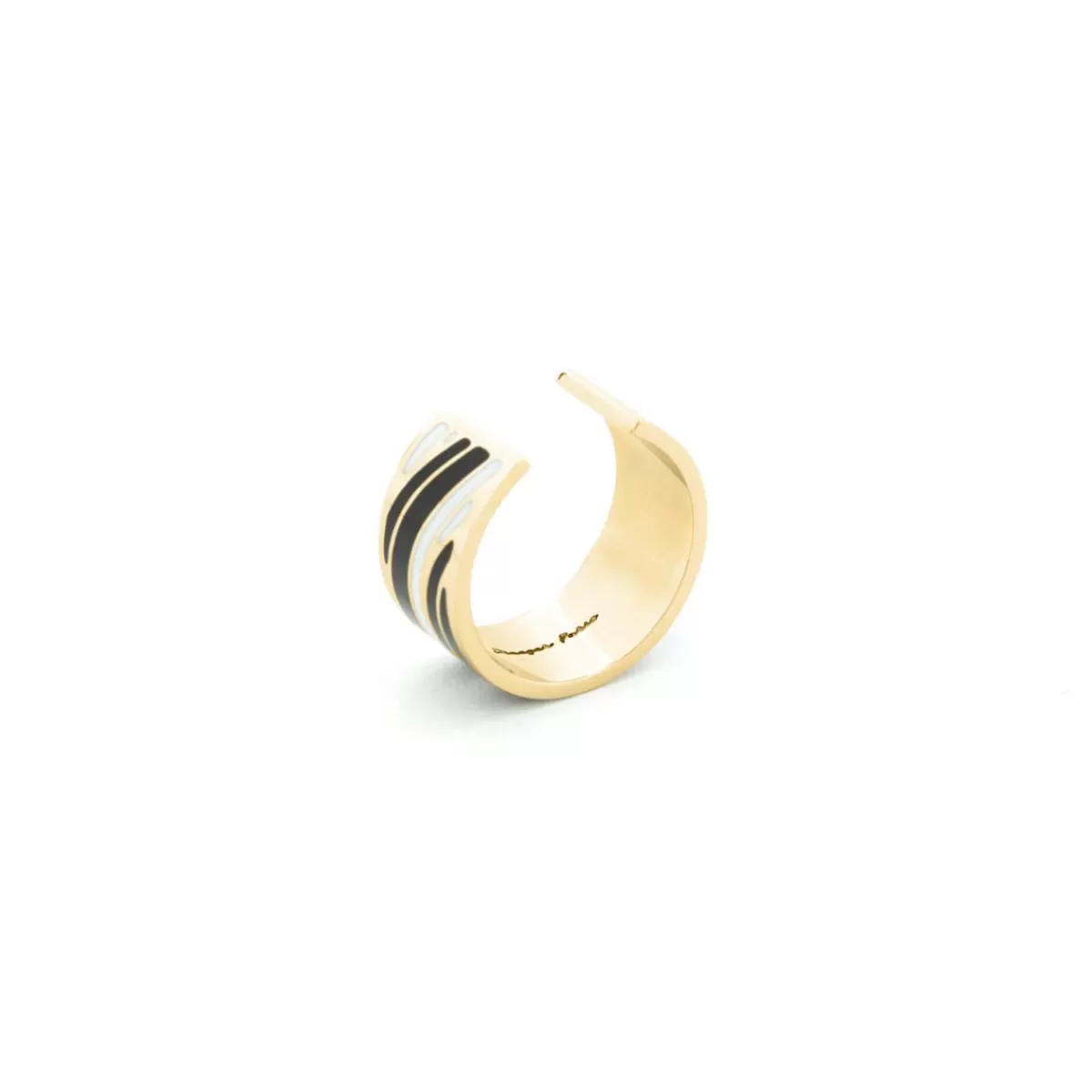 Sale Draeger Paris Bague Acier Cocktail Vague