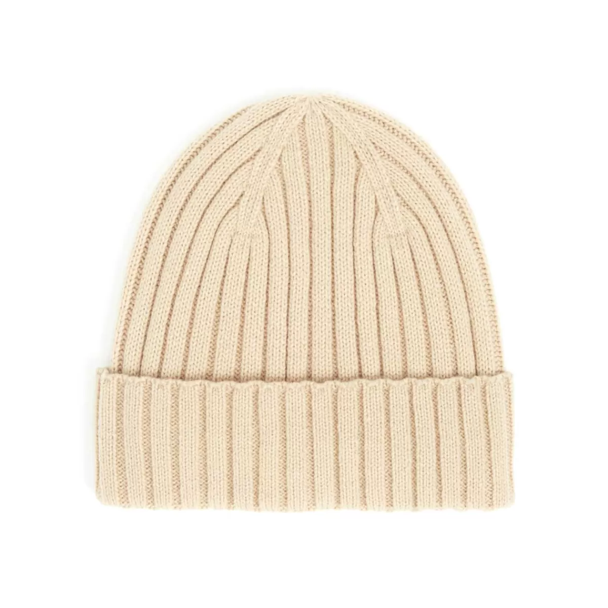 Flash Sale Draeger Paris Bonnet Cotelé Uni Beige - Taille unique