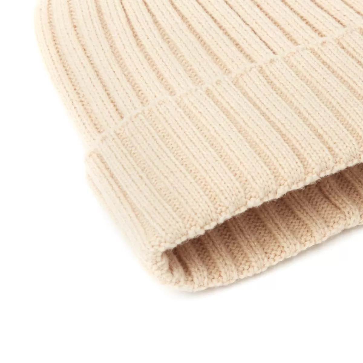 Flash Sale Draeger Paris Bonnet Cotelé Uni Beige - Taille unique