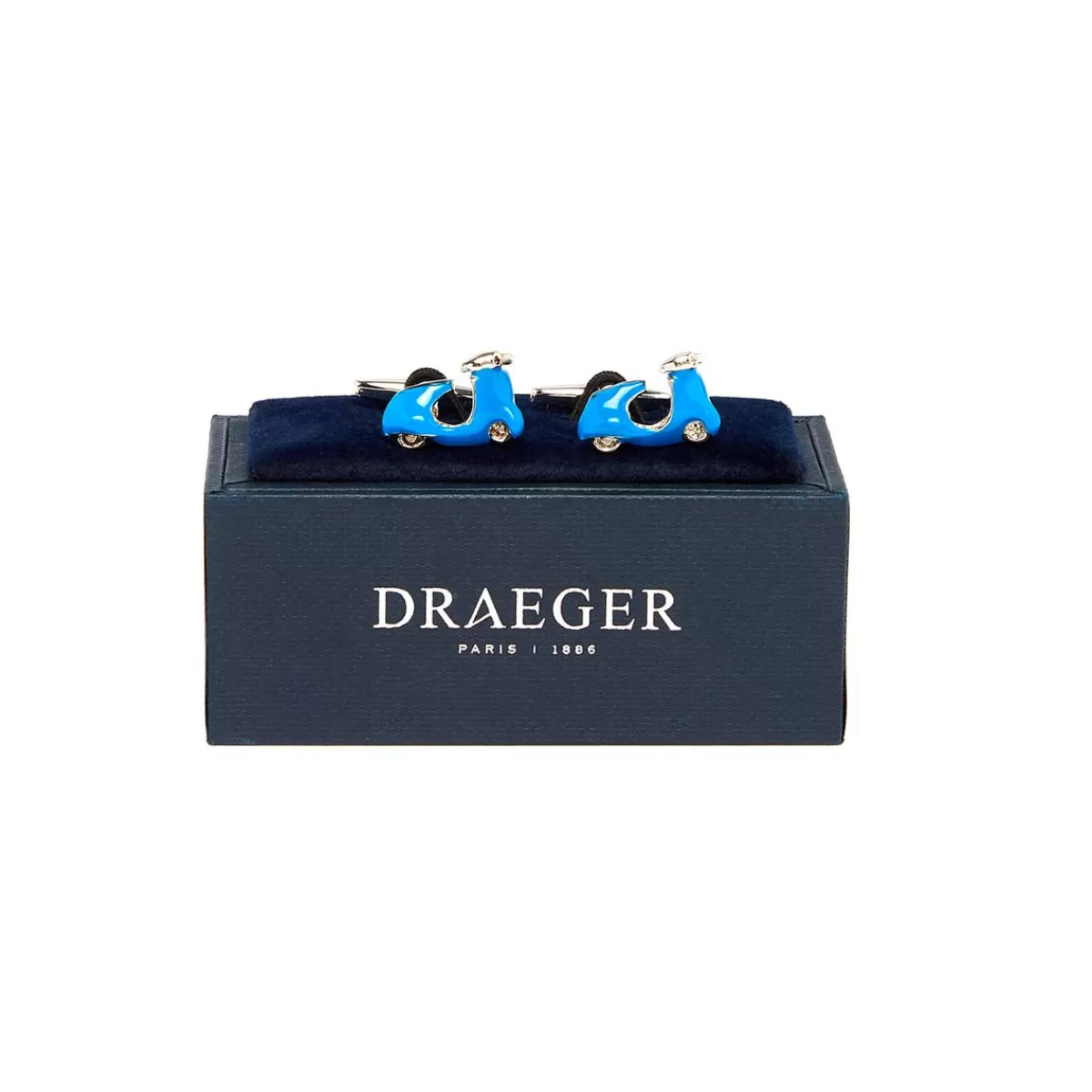 Online Draeger Paris Boutons de manchette - Scooter - Bleu - Homme