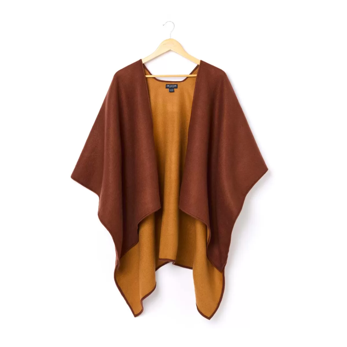 Clearance Draeger Paris Cape Réversible d'Hiver - Cognac et Camel