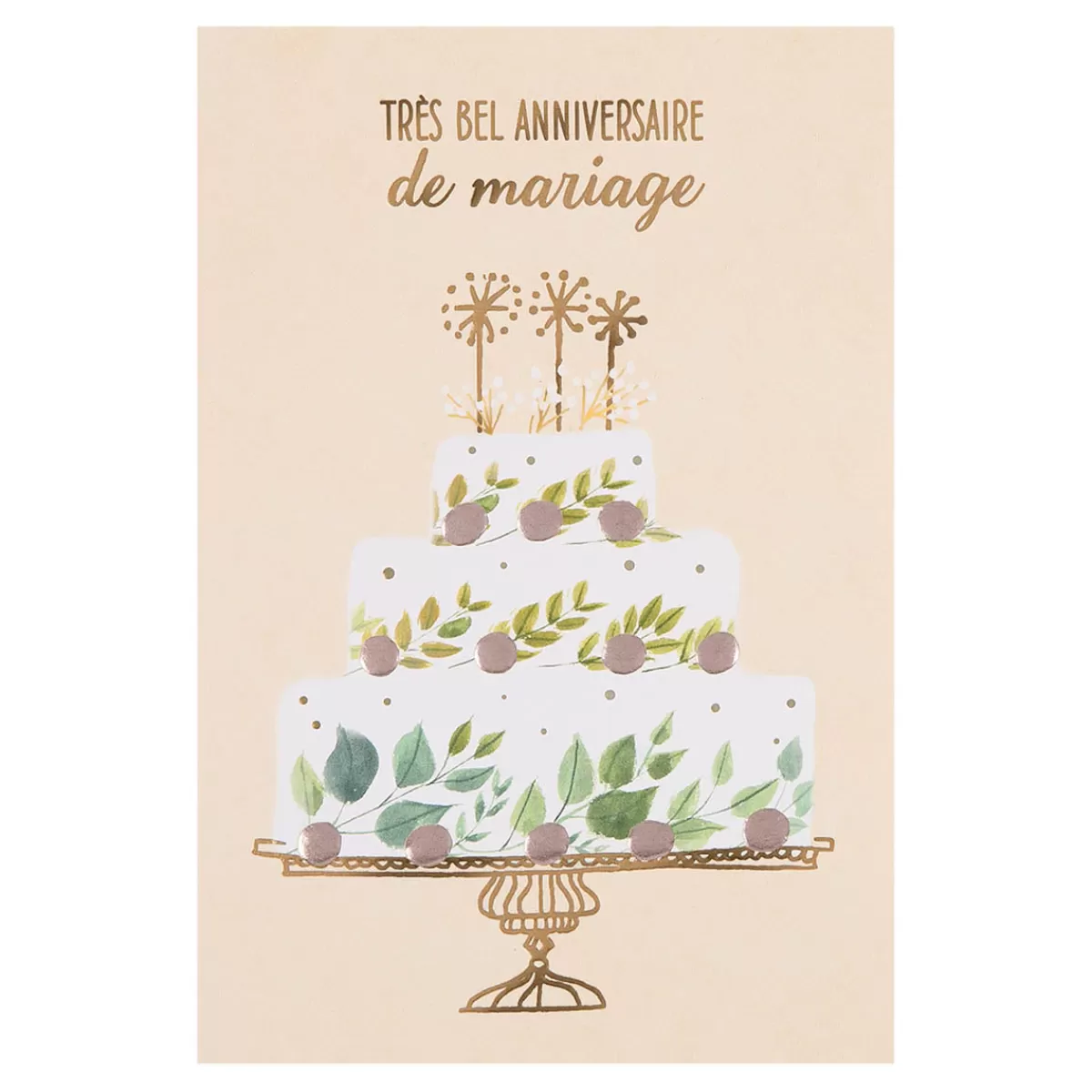 New Draeger Paris Carte anniversaire de mariage Gâteau