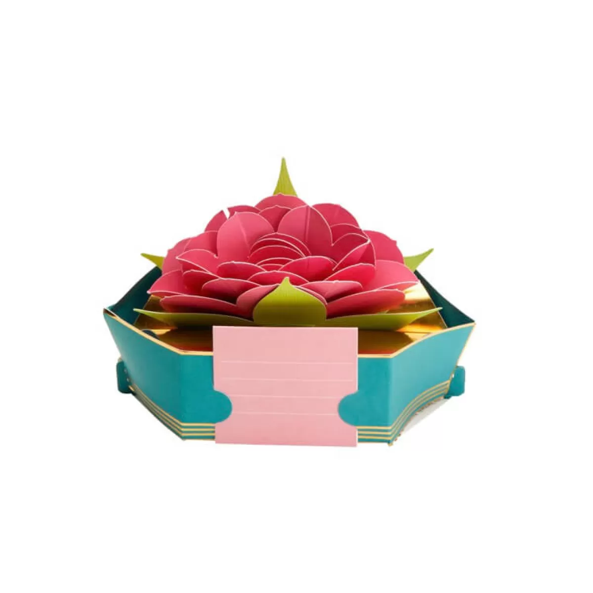 Shop Draeger Paris Carte Pop up 3D - Fleur de lotus