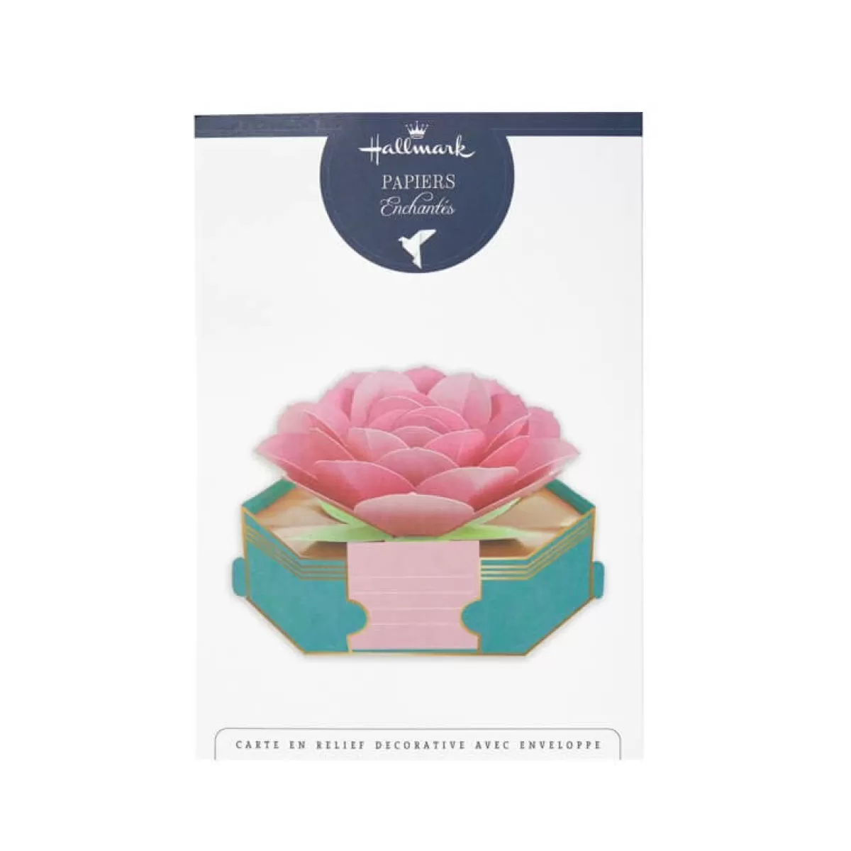 Shop Draeger Paris Carte Pop up 3D - Fleur de lotus