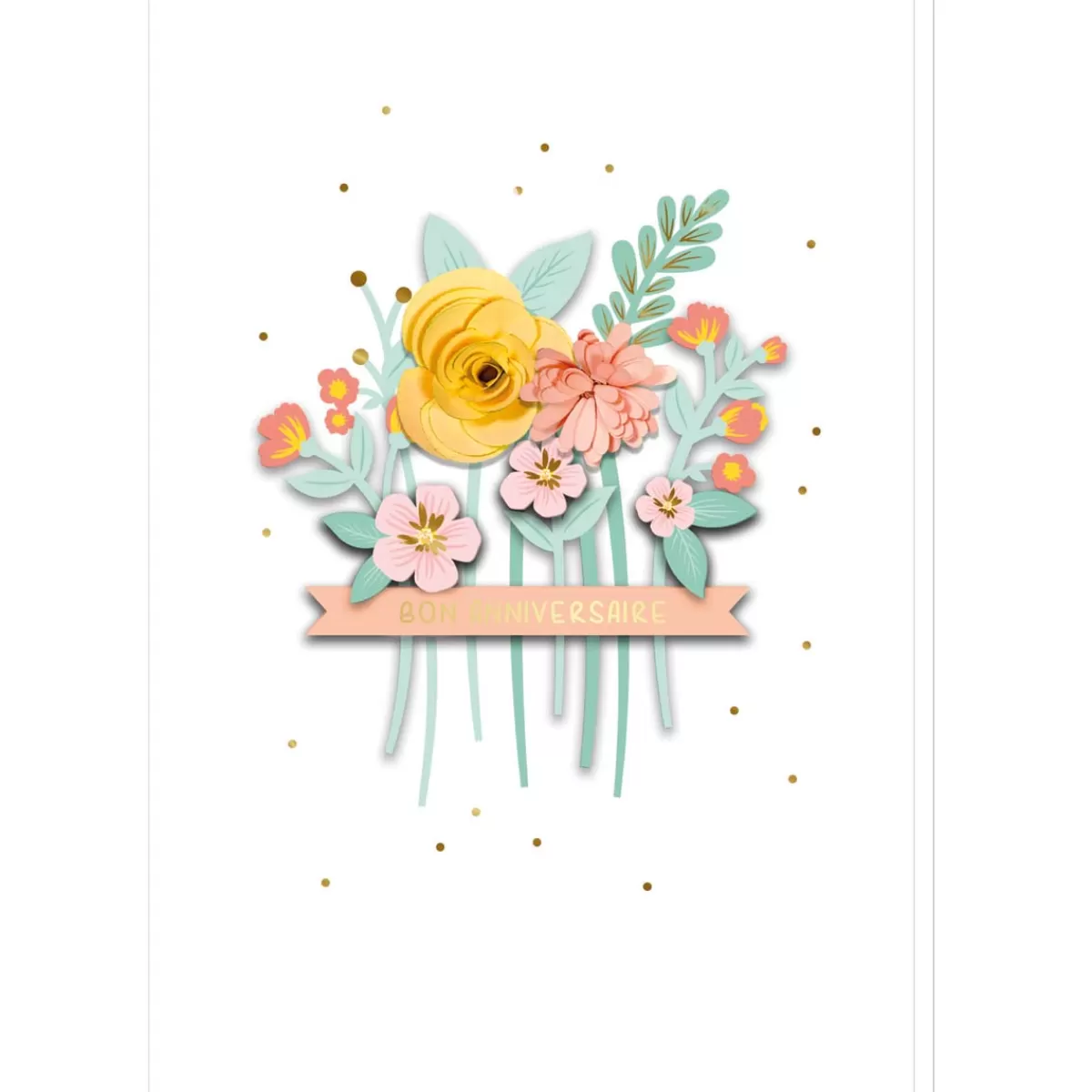 Best Draeger Paris Carte SIGNATURE Fleurs Anniversaire - 11,5 x 17cm