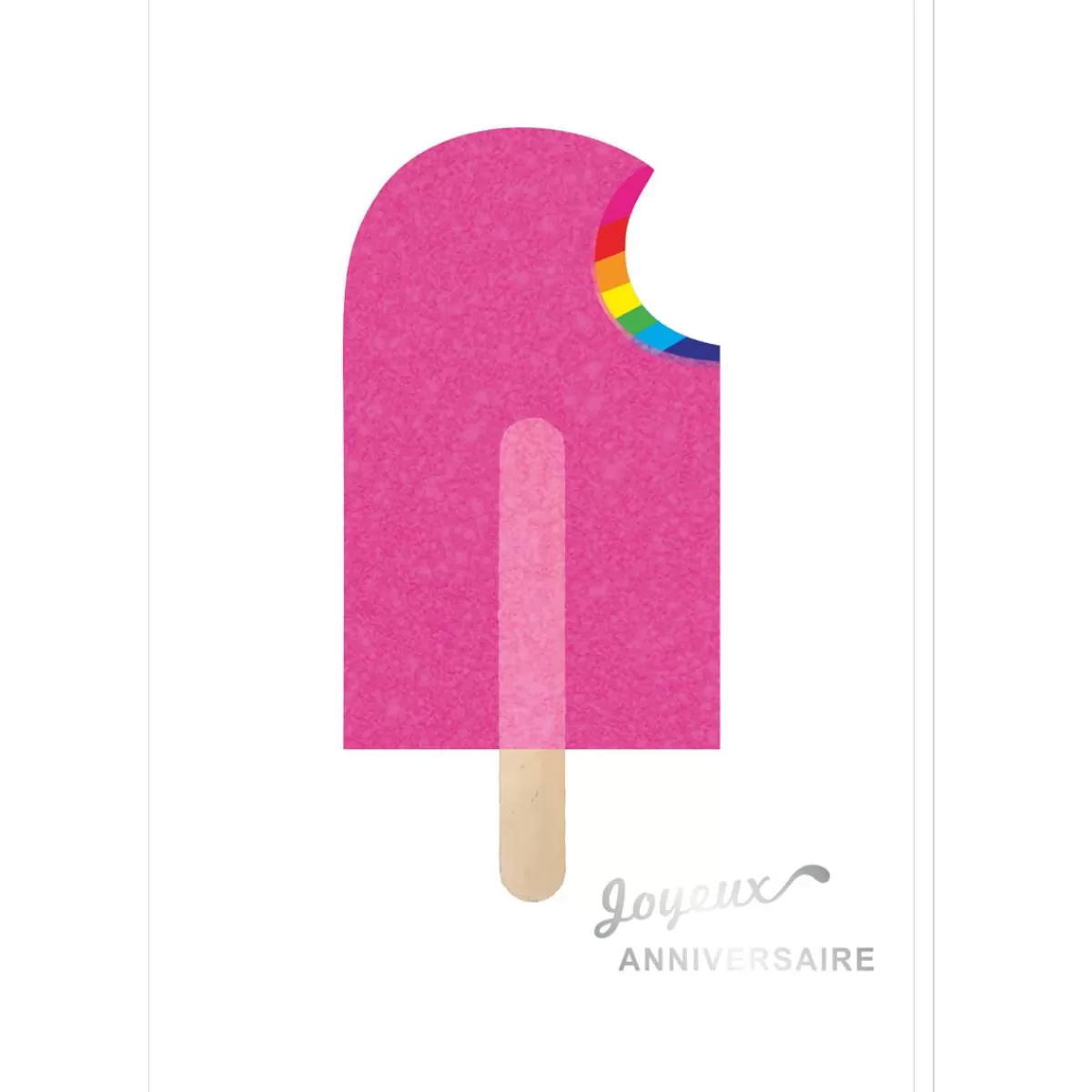 New Draeger Paris Carte SIGNATURE Glace Anniversaire 11,5 x 17cm