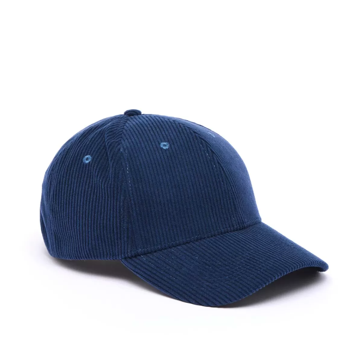 Clearance Draeger Paris Casquette en Velours Côtelé - Bleu Marine