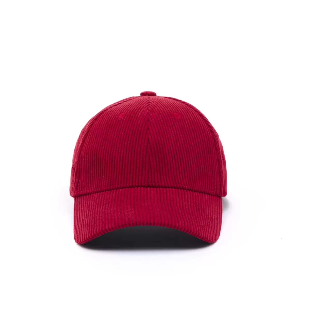 Outlet Draeger Paris Casquette en Velours Côtelé - Rouge