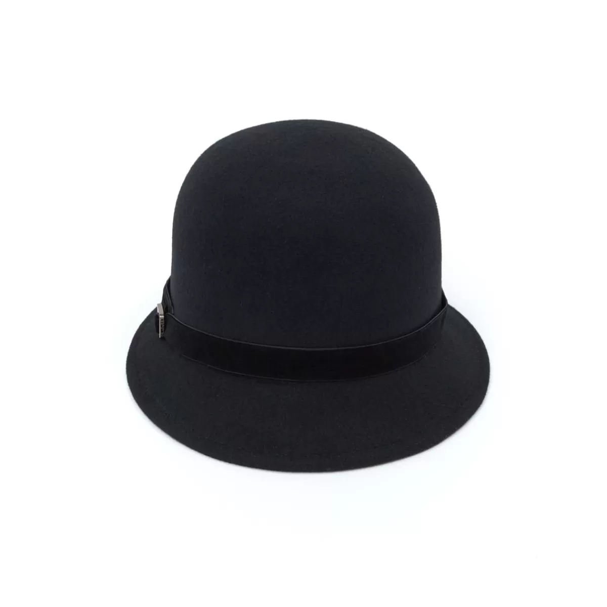 Fashion Draeger Paris Chapeau en Laine Cloche Feutre Noir