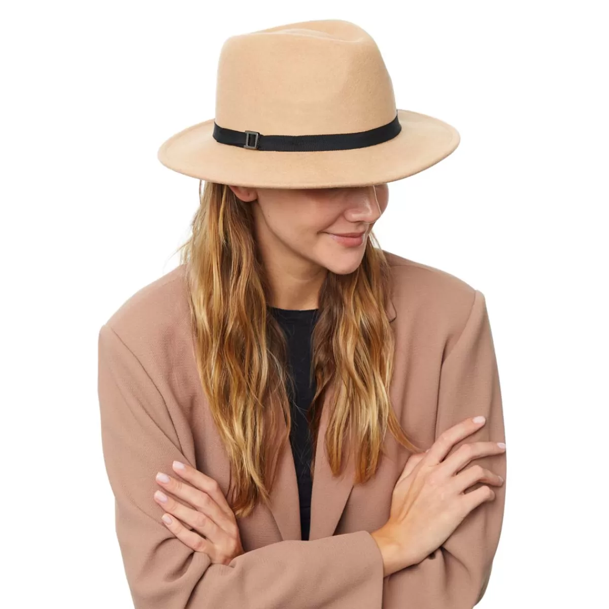 Sale Draeger Paris Chapeau Fédora Détail Galon en Laine