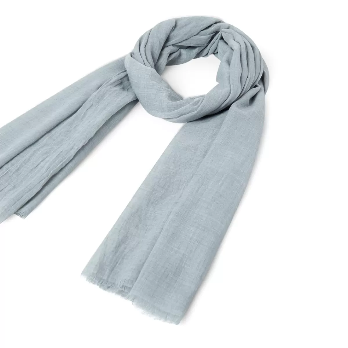 Outlet Draeger Paris Chèche uni gris clair