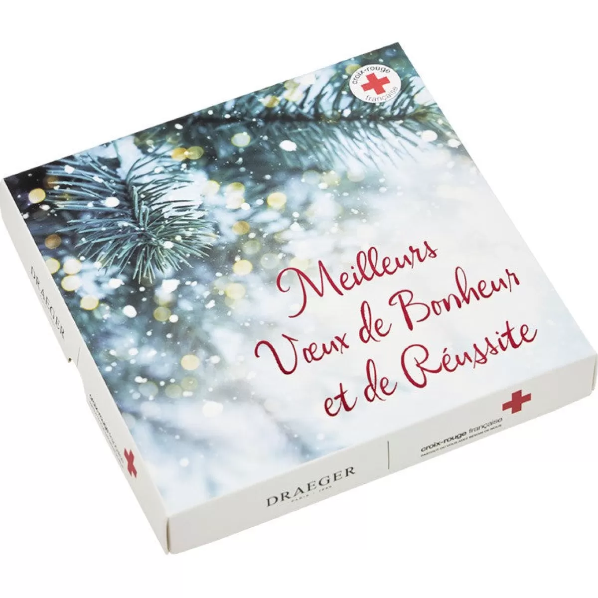 Hot Draeger Paris Coffret cartes de voeux Croix-Rouge Bonheur et réussite