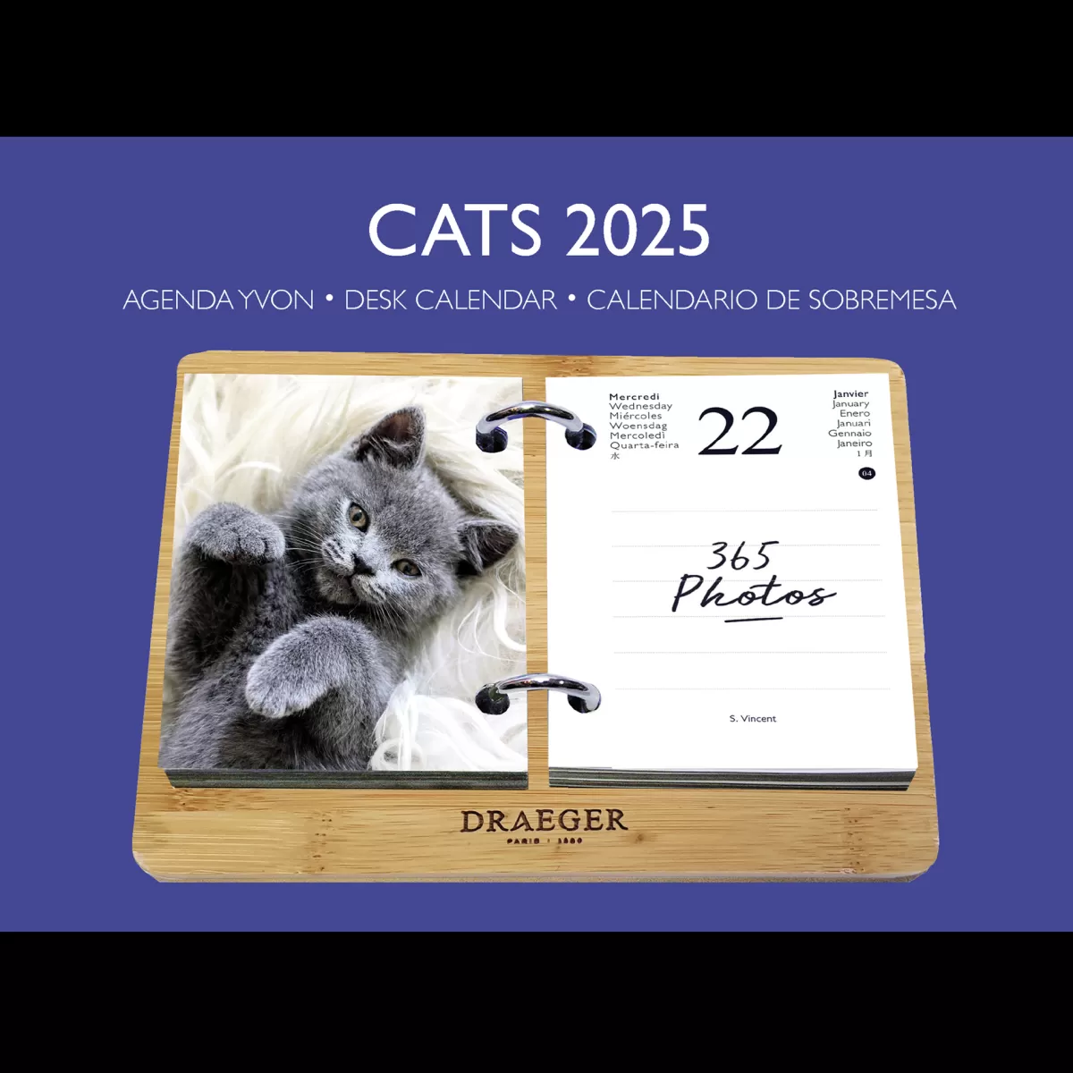 Cheap Draeger Paris Coffret éphéméride Agenda Yvon 2025 - Edition Chat