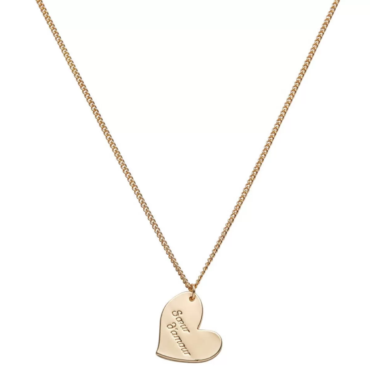 Cheap Draeger Paris Collier Pastel Chic Coeur soeur d'amour