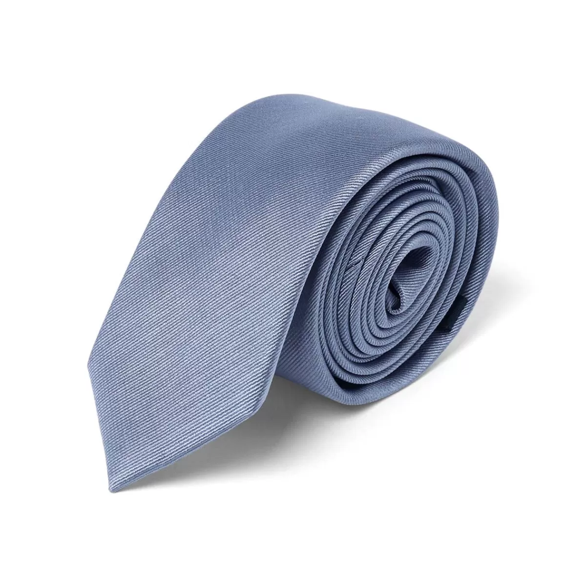 Shop Draeger Paris Cravate fine twill bleu gris