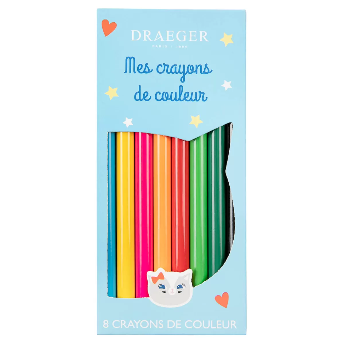 Best Sale Draeger Paris 8 crayons de couleur chat