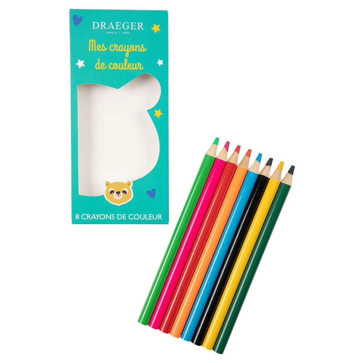 Best Draeger Paris 8 crayons de couleur ours