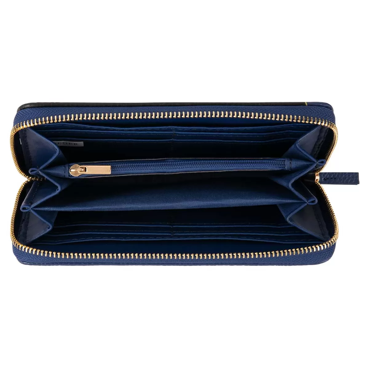 Outlet Draeger Paris Grand portefeuille femme - bleu marine et noir