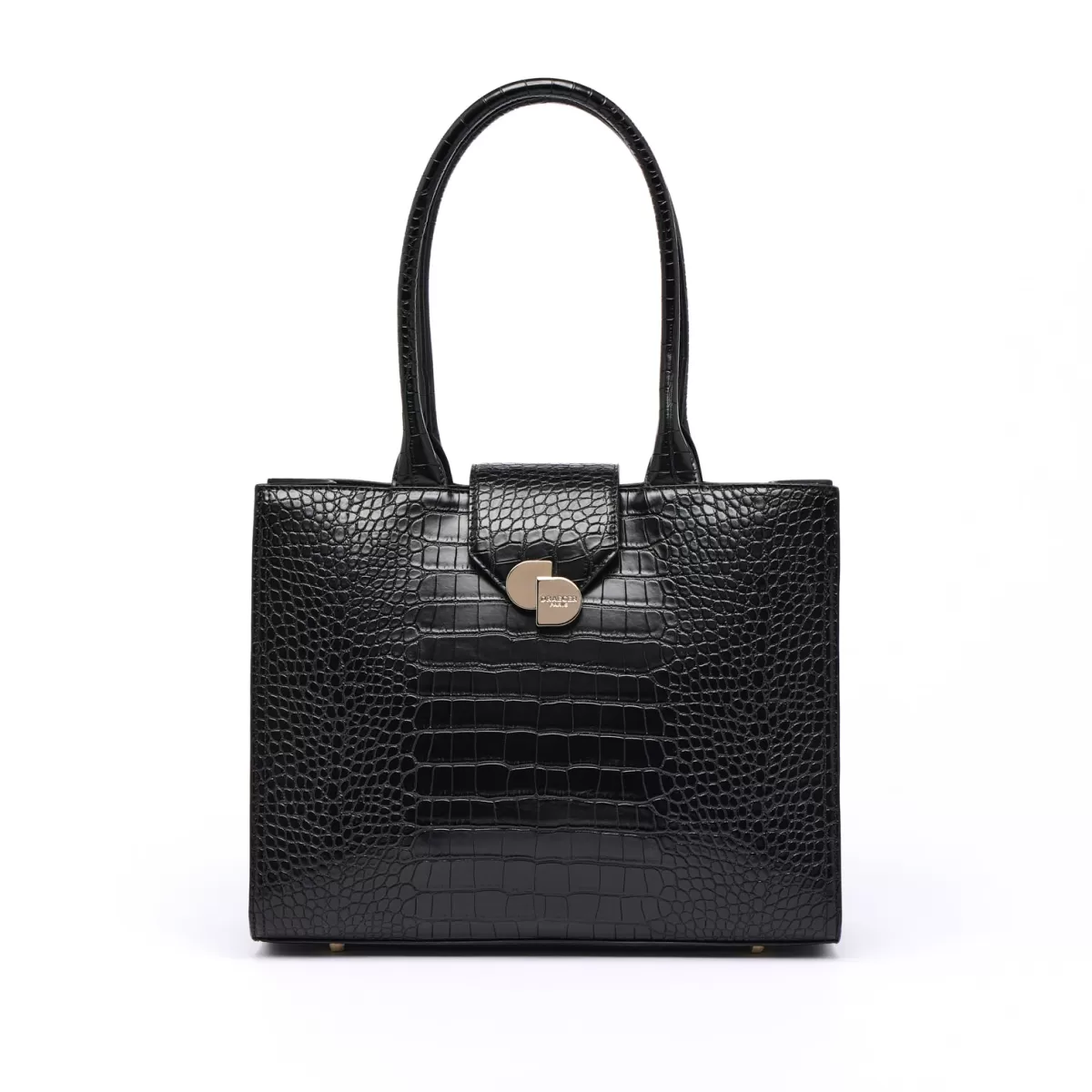 Discount Draeger Paris Grand Sac Cabas Camille Croco - Noir