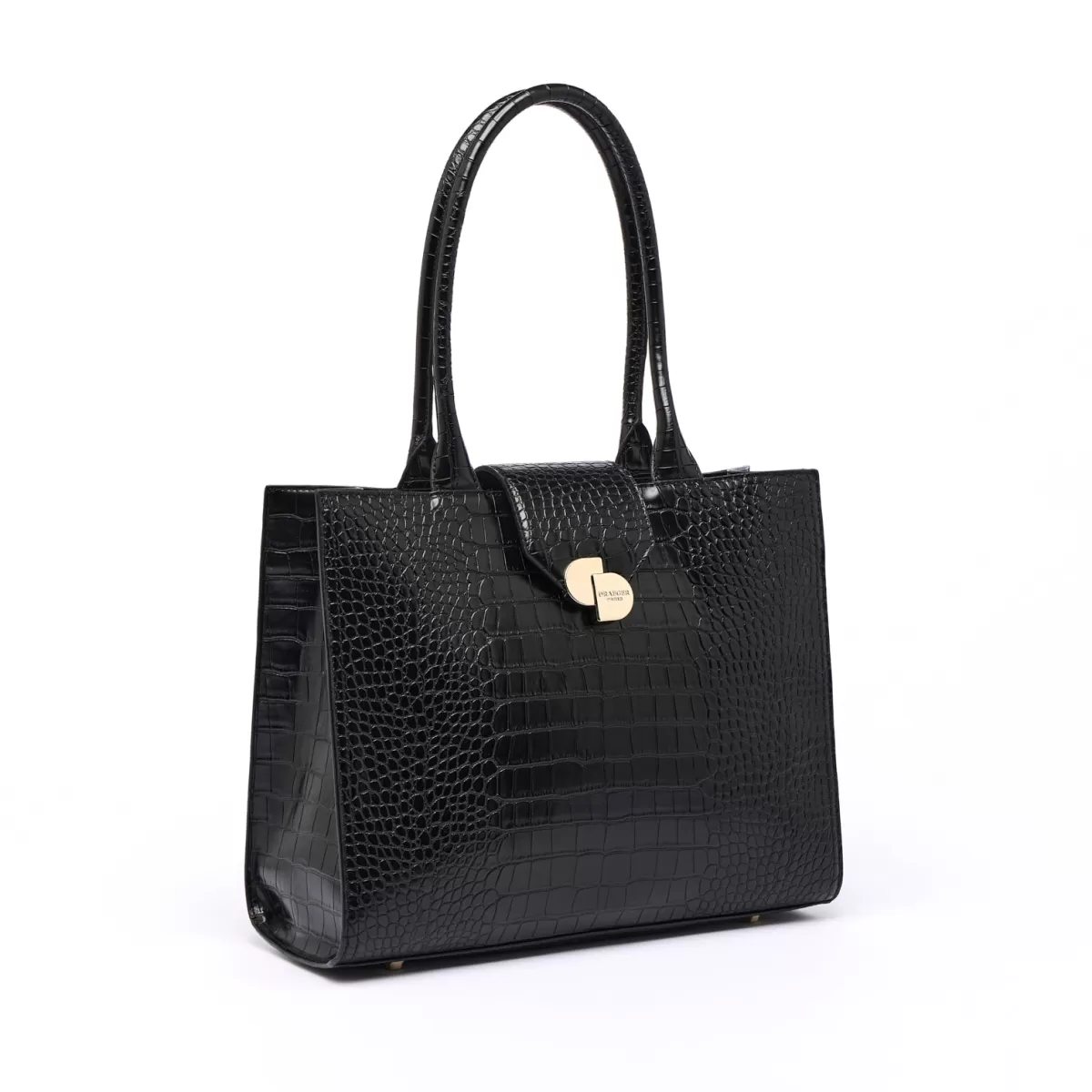 Discount Draeger Paris Grand Sac Cabas Camille Croco - Noir