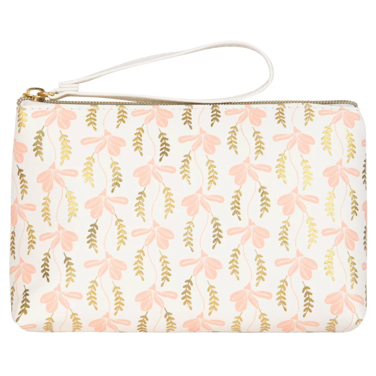 Store Draeger Paris Grande pochette Feuilles roses