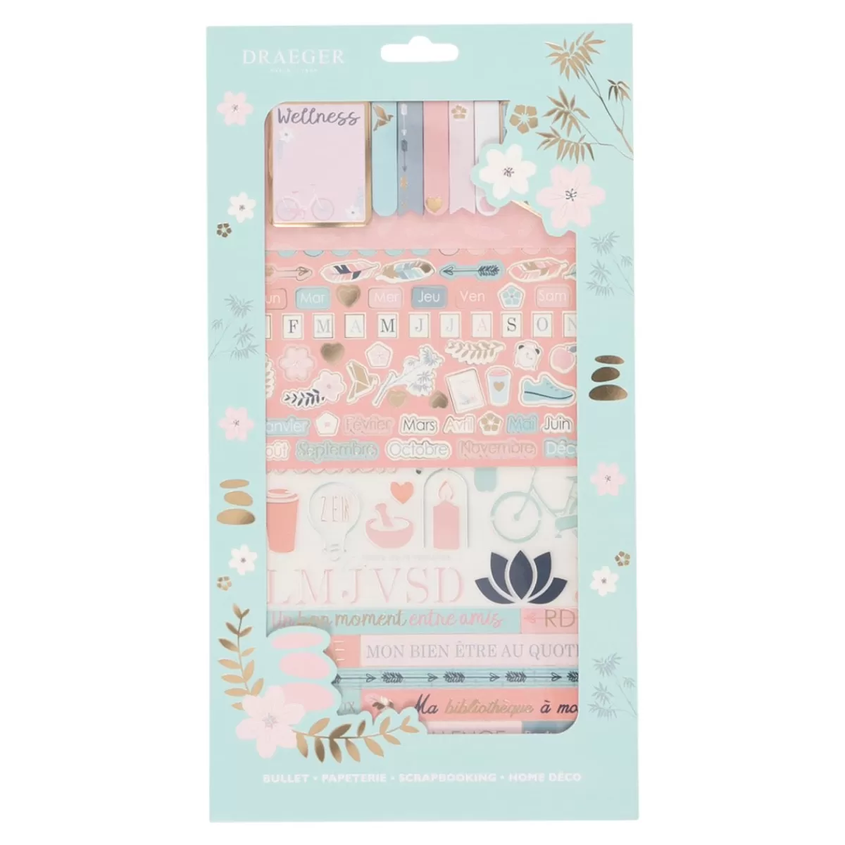 Store Draeger Paris Kit de décoration Bullet journal Bien-être