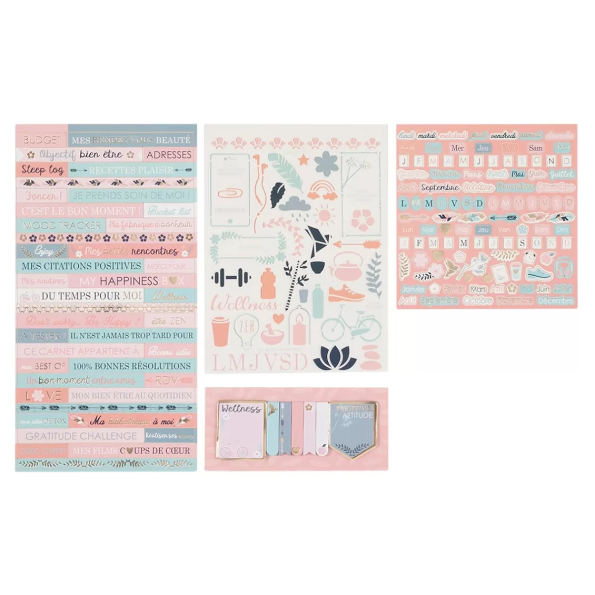 Store Draeger Paris Kit de décoration Bullet journal Bien-être