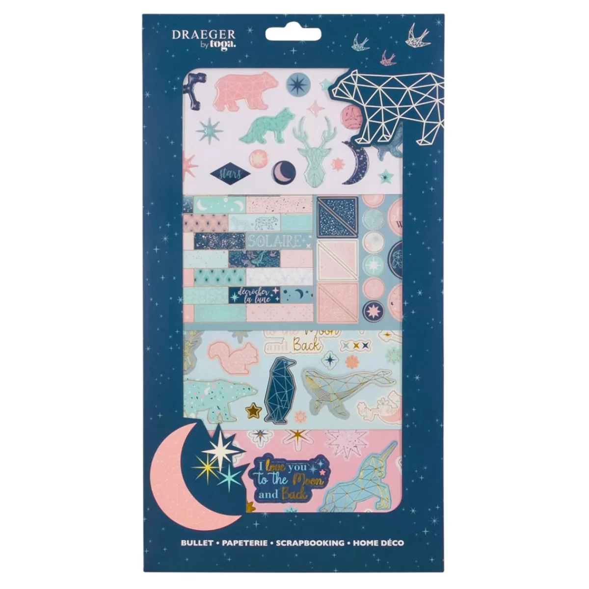 Hot Draeger Paris Kit stickers autocollants et die cuts Constellations