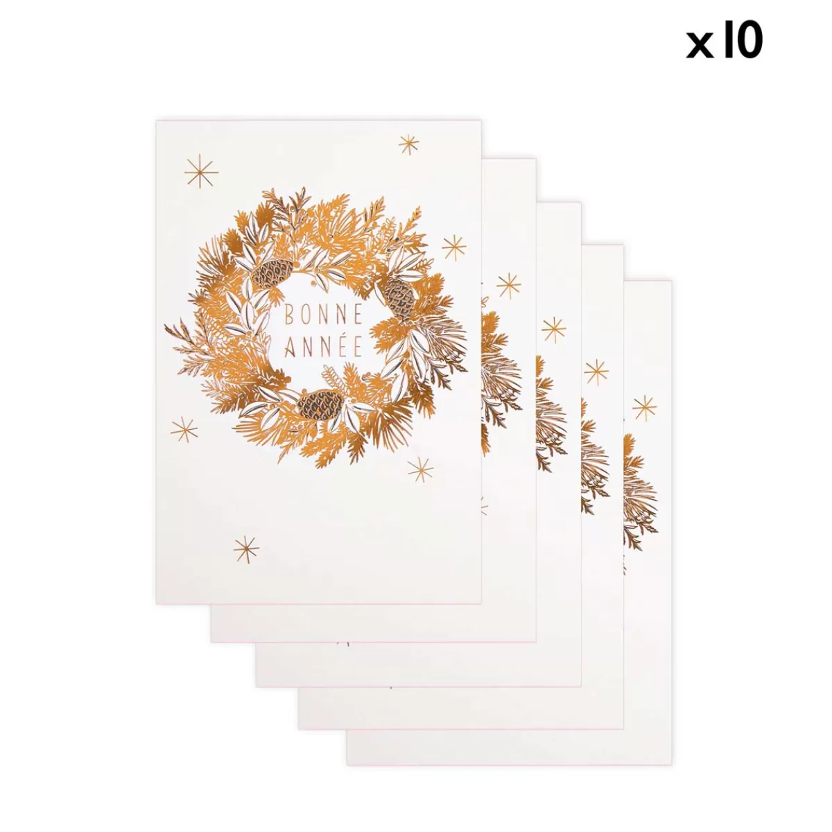 Shop Draeger Paris Lot de 10 Cartes de vœux Couronne de Noël