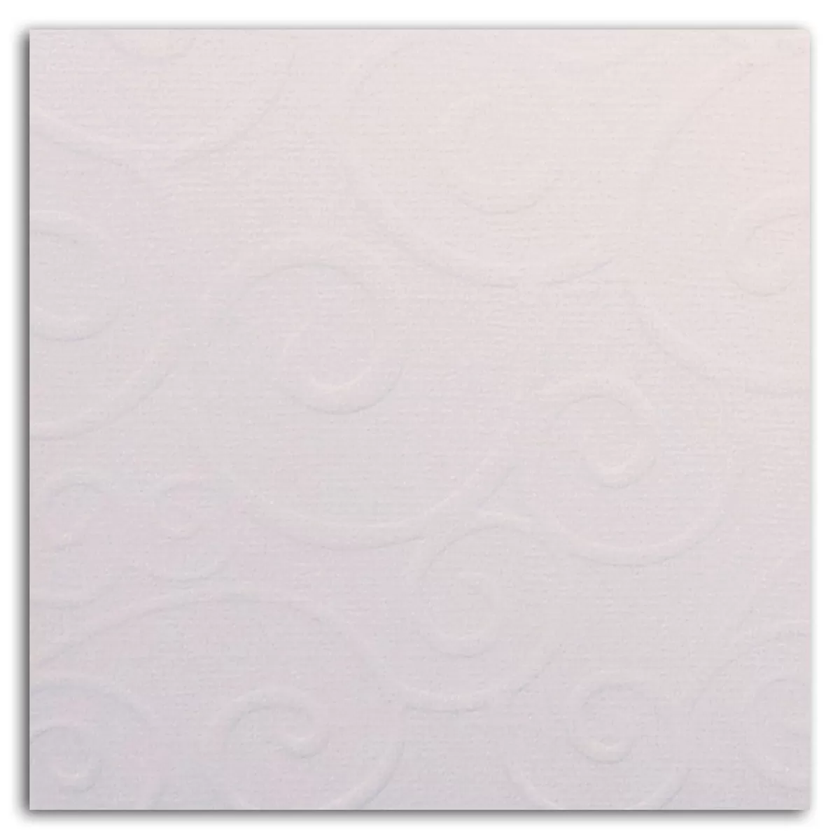 Shop Draeger Paris Lot de 5 Feuilles de Papier Scrapbooking Moucheté - Blanc arabesque