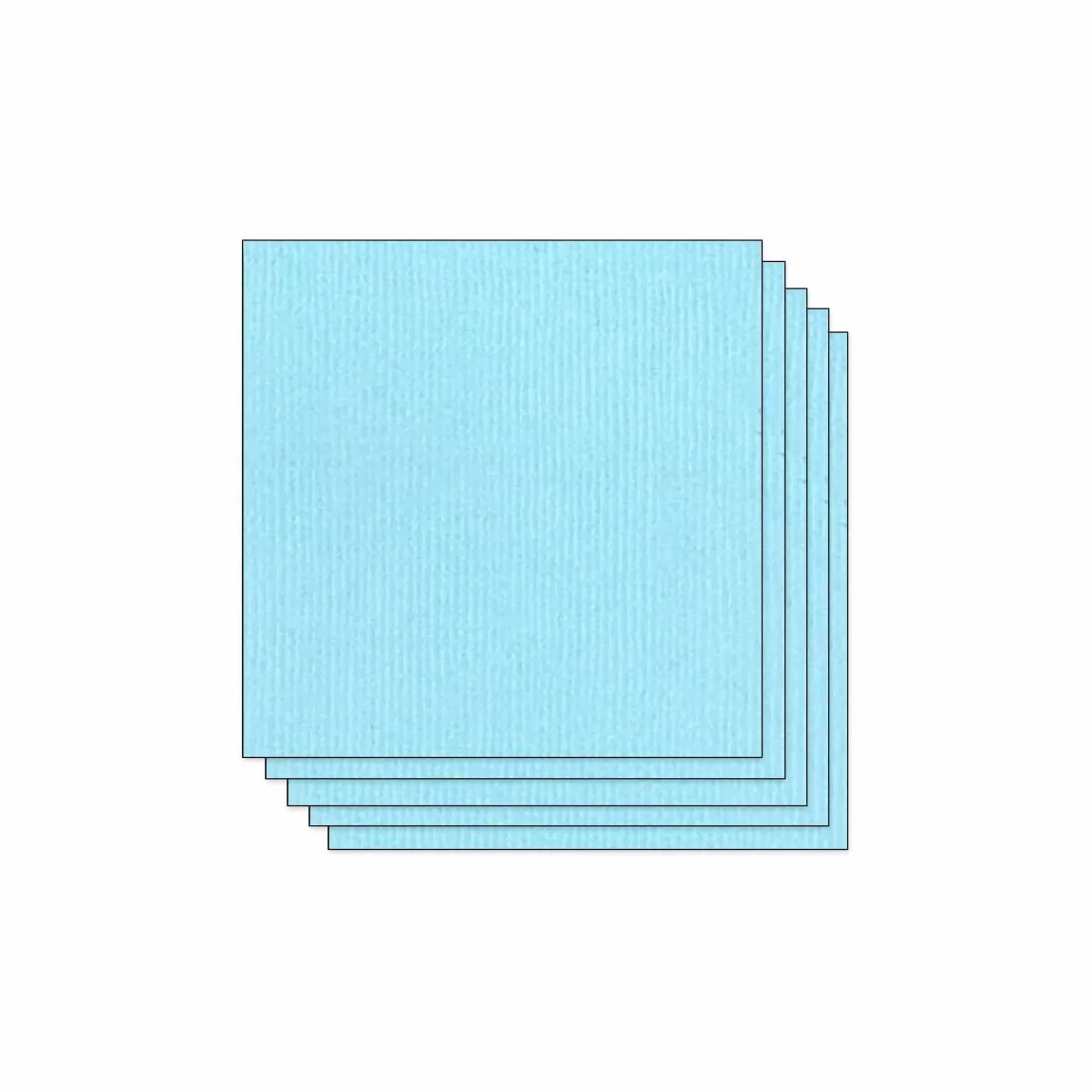 Outlet Draeger Paris Lot de 5 Feuilles de Papier Scrapbooking Moucheté - Bleu pâle