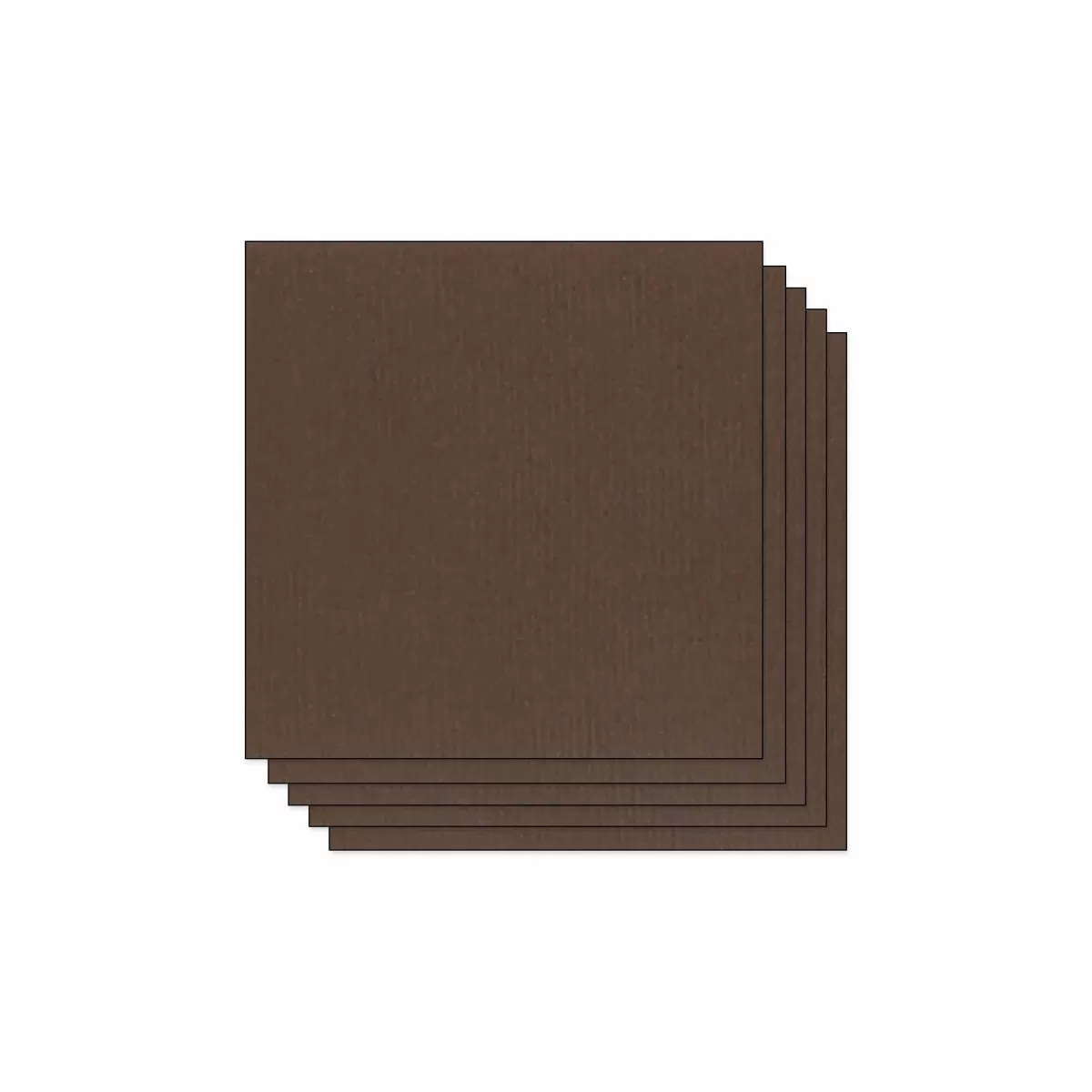 Online Draeger Paris Lot de 5 Feuilles de Papier Scrapbooking Moucheté - Chocolat