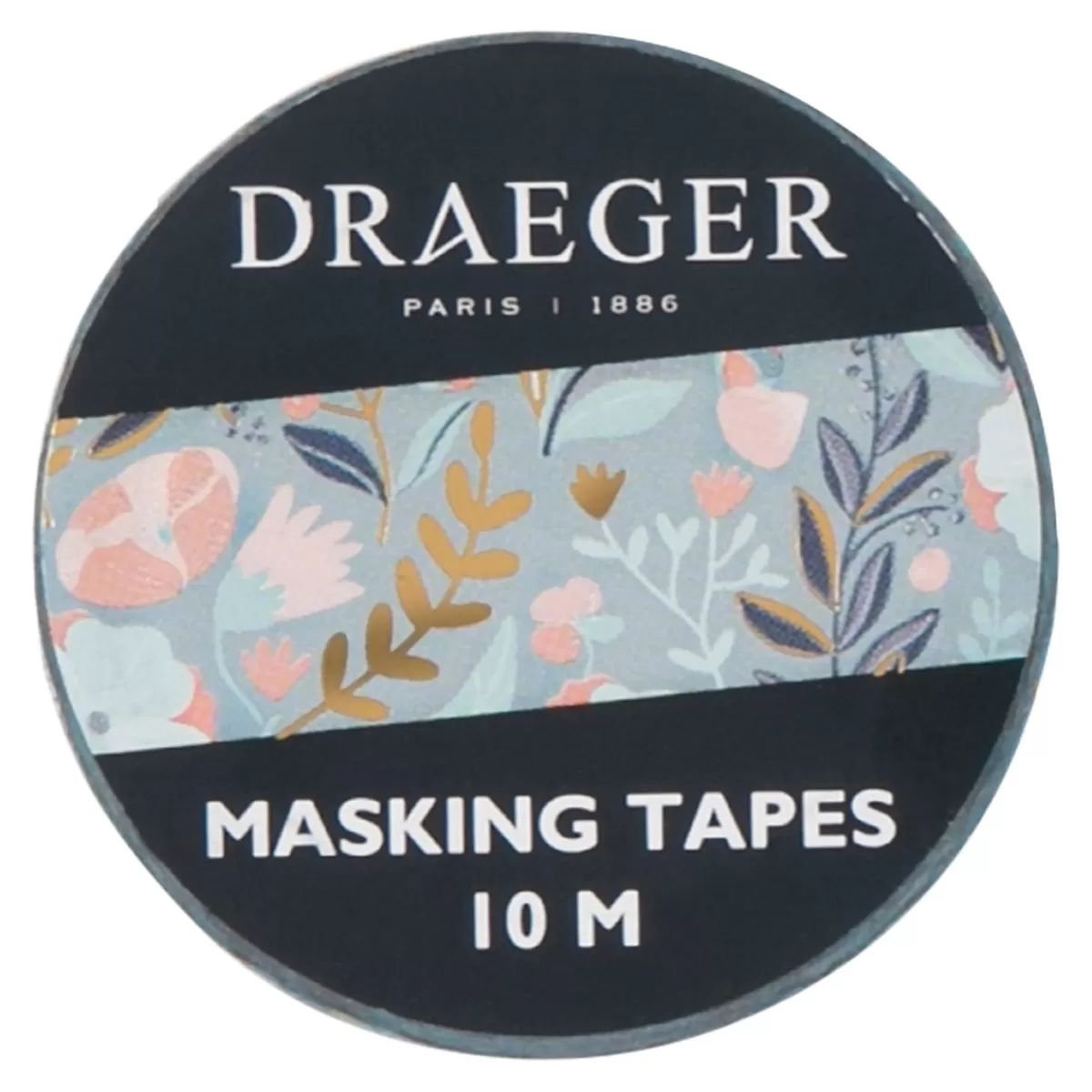 Shop Draeger Paris Masking tape 10 m - Fleurs - bleu