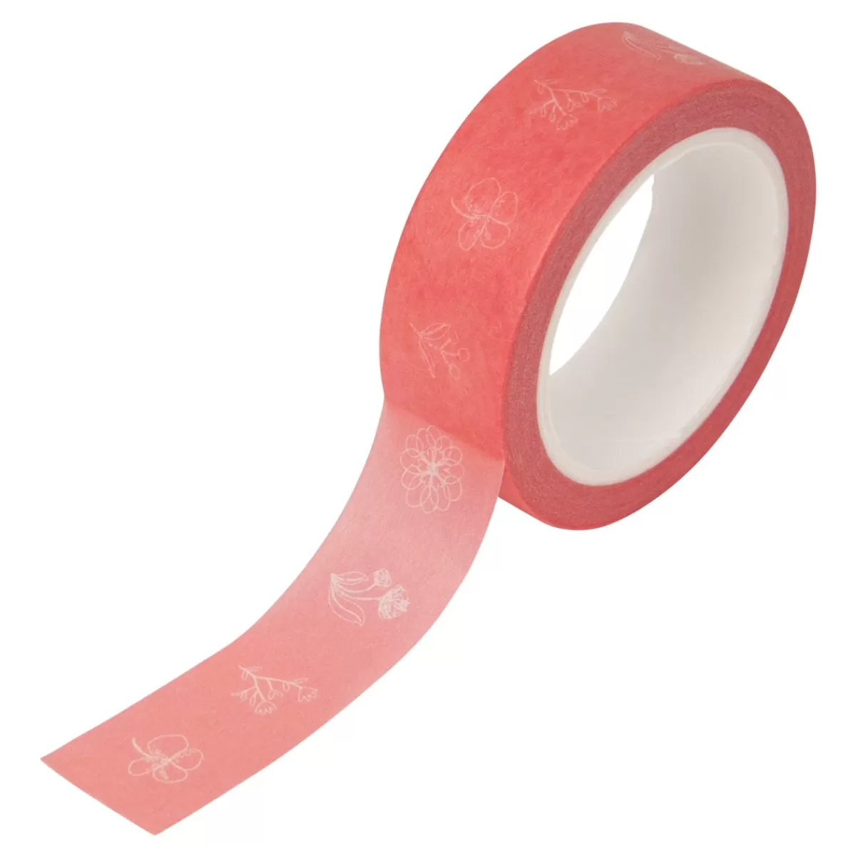 Hot Draeger Paris Masking tape 10 m - Fleurs - corail