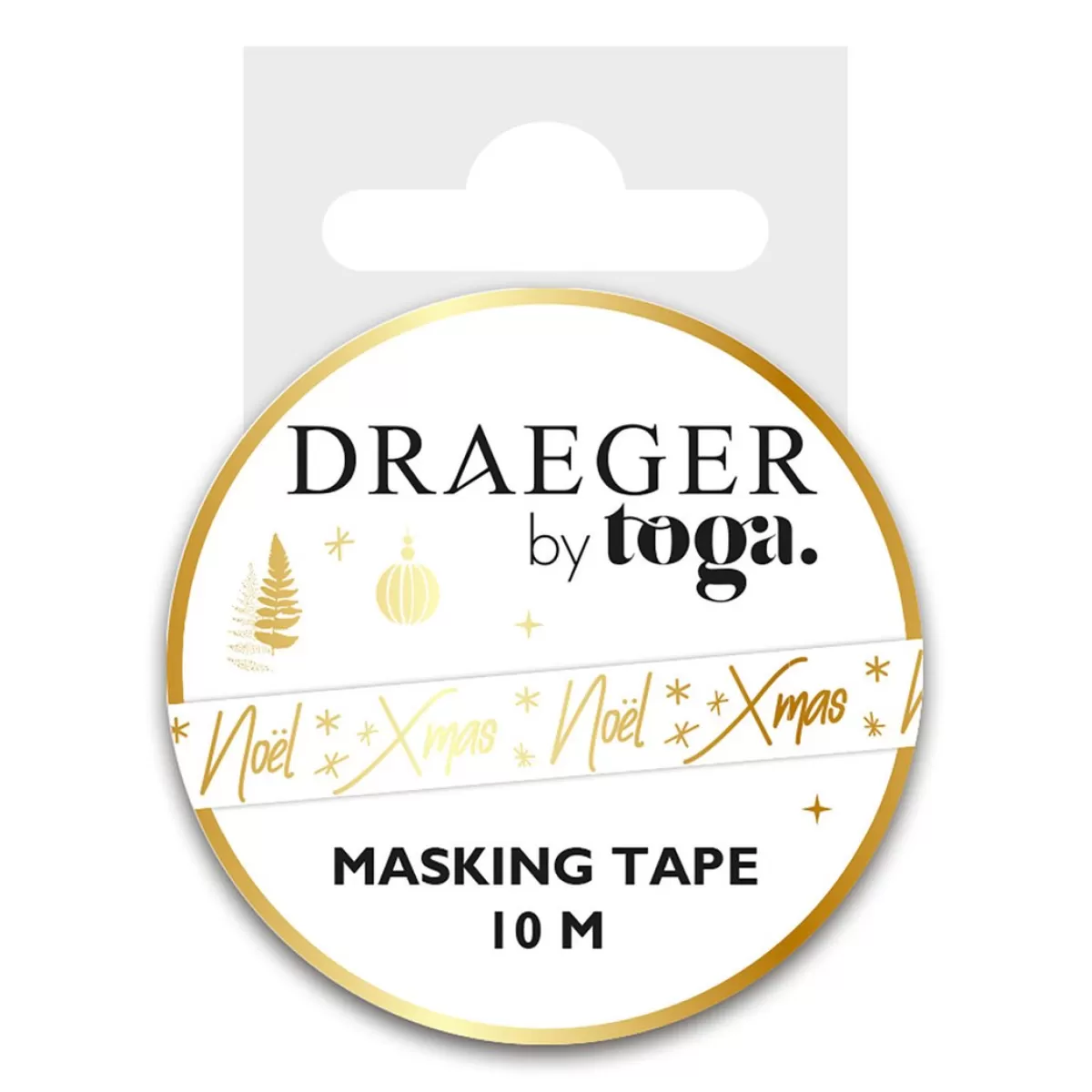 Clearance Draeger Paris Masking tape 10 m - Noël or