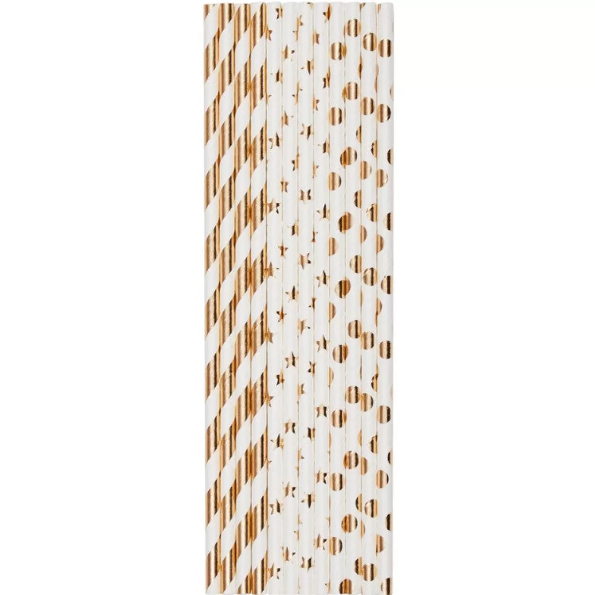 Cheap Draeger Paris Paille papier Blanc & or x24 - Spécial Réveillon