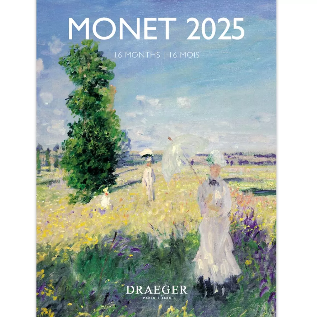 Clearance Draeger Paris Petit Calendrier Mensuel 2025 14x18 cm - Monet