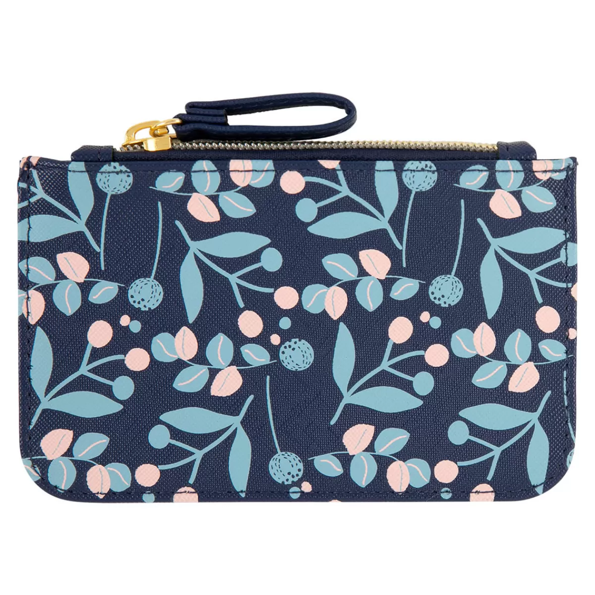 Shop Draeger Paris Petite pochette Feuilles bleues