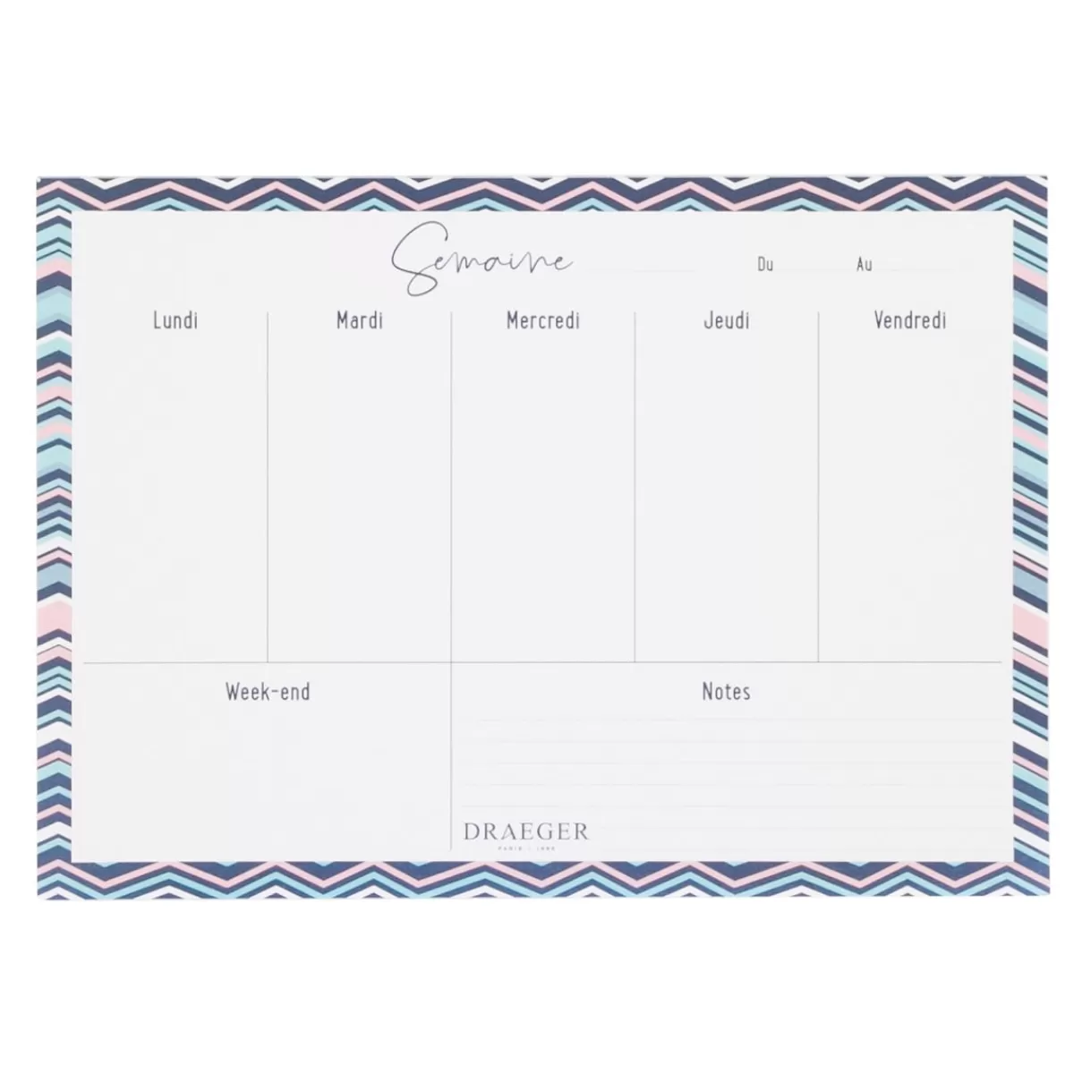 Best Sale Draeger Paris Planner semainier - 52 feuilles détachables