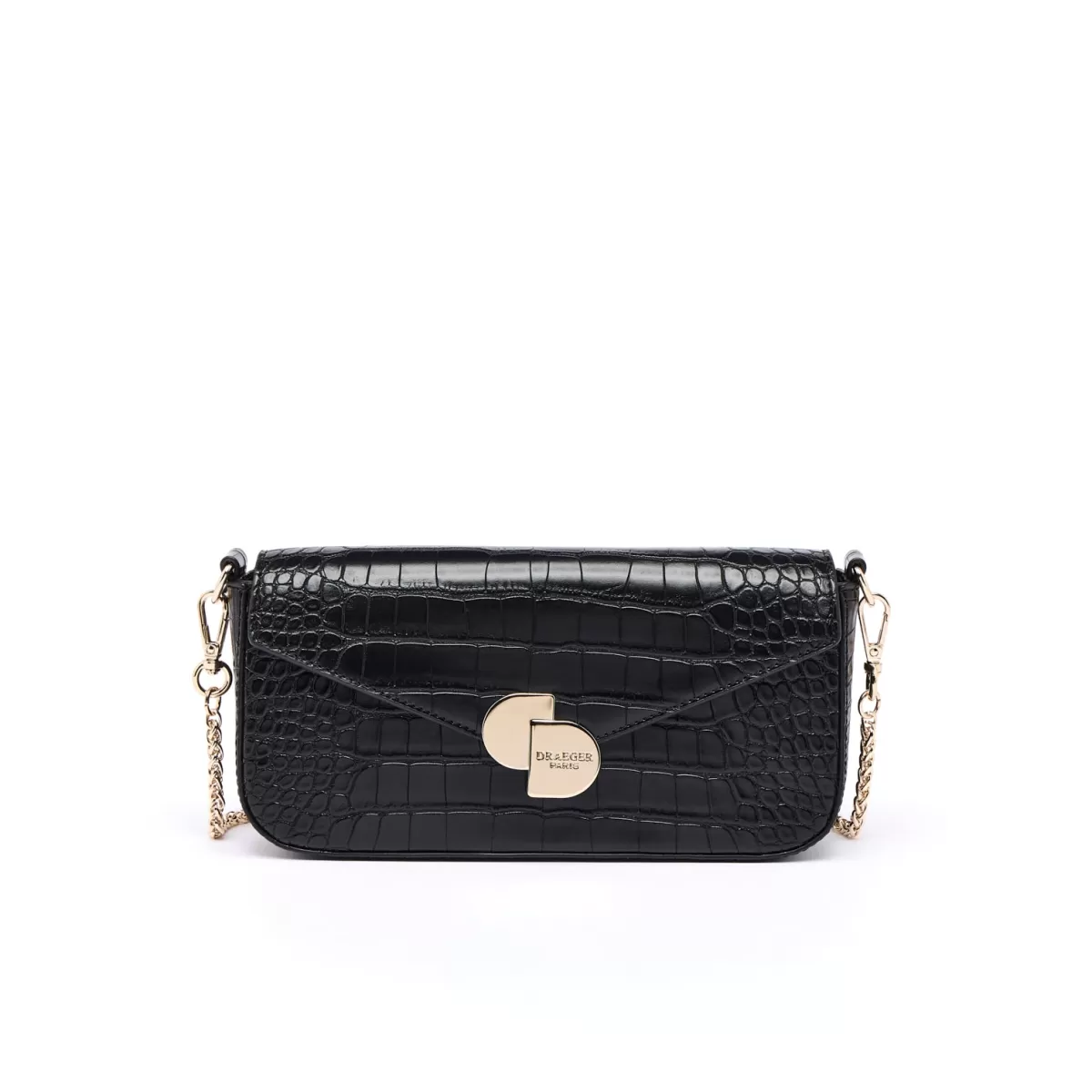 Clearance Draeger Paris Pochette de Soirée Camille Croco - Noir