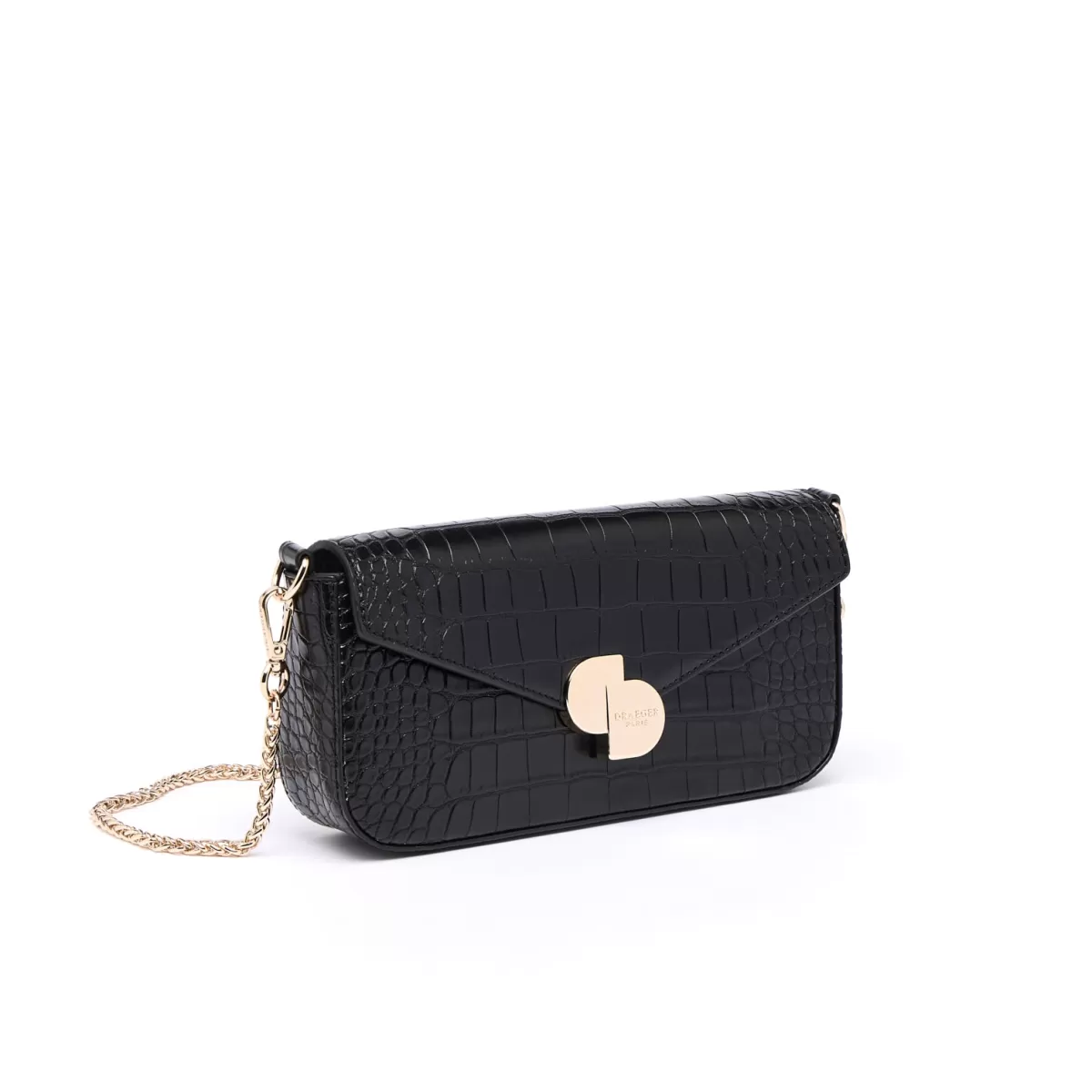 Clearance Draeger Paris Pochette de Soirée Camille Croco - Noir