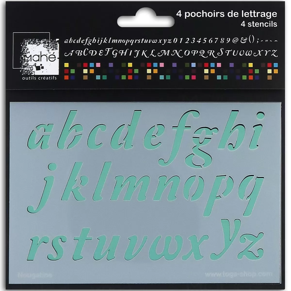 Shop Draeger Paris Pochoirs alphabet - Nougatine