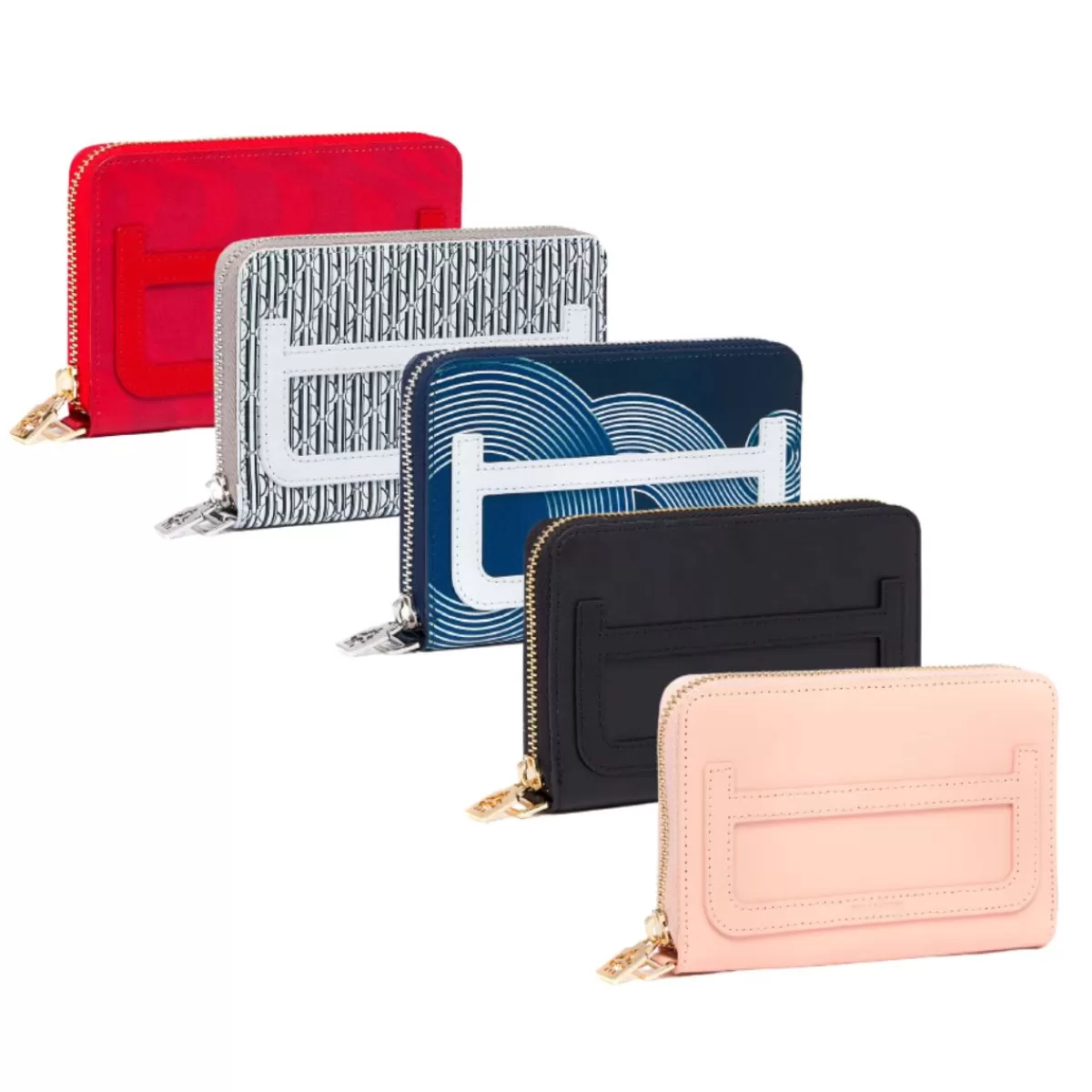 Shop Draeger Paris Portefeuille Petit Compagnon zippé femme - 100% cuir