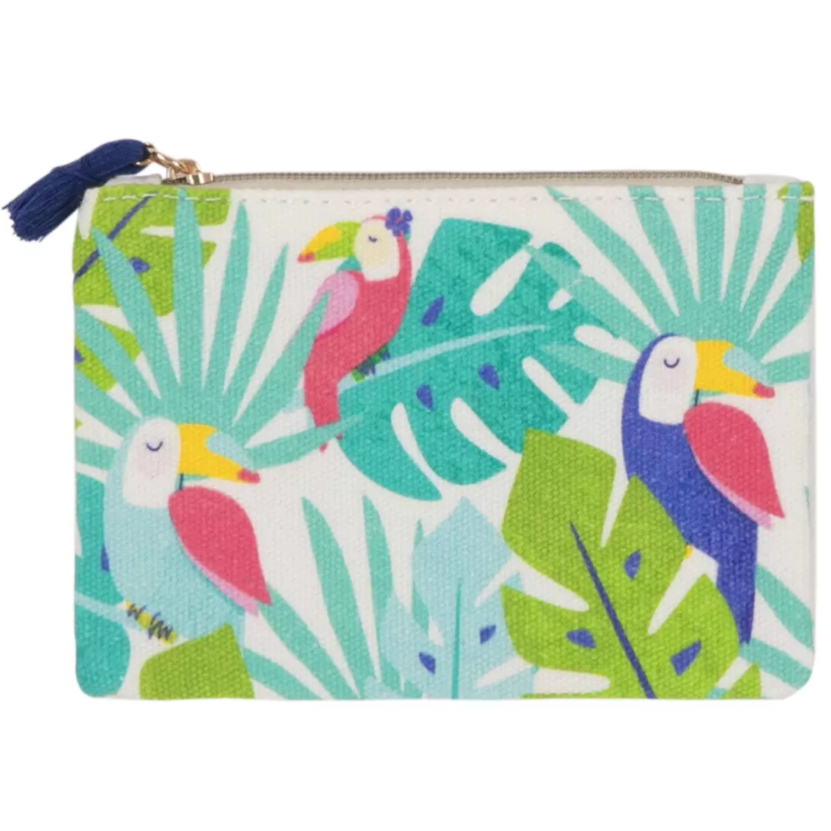 New Draeger Paris Porte-monnaie imprimé toucans