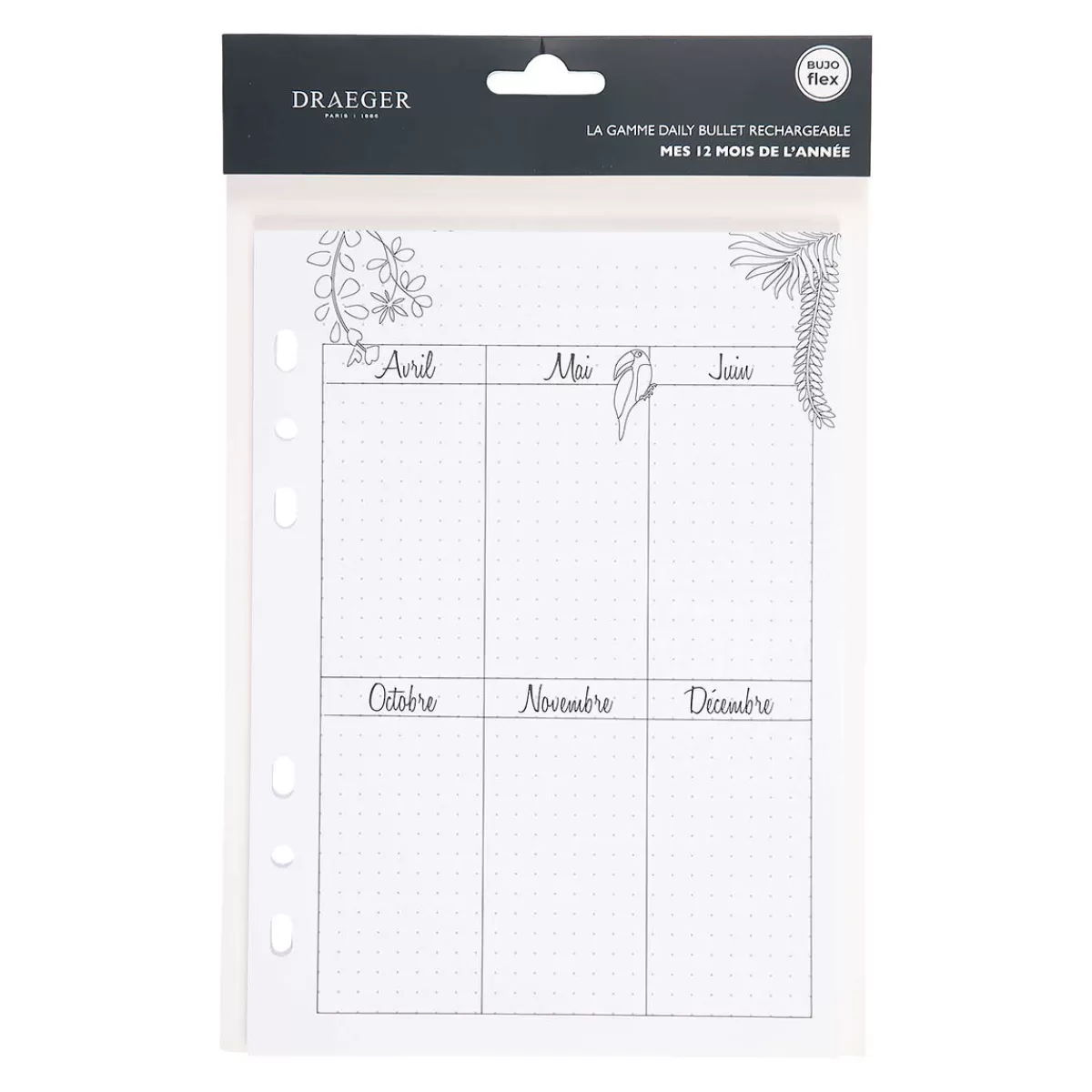 Best Sale Draeger Paris Recharge 36 pages mensuelles bullet journal