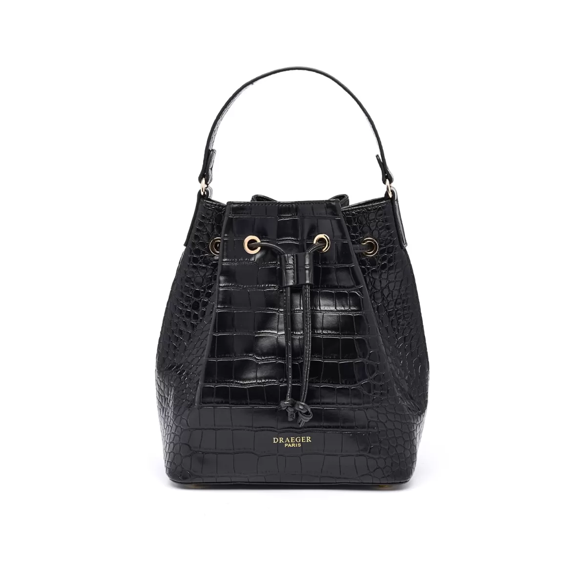 Online Draeger Paris Sac Bourse Anna Croco - Noir