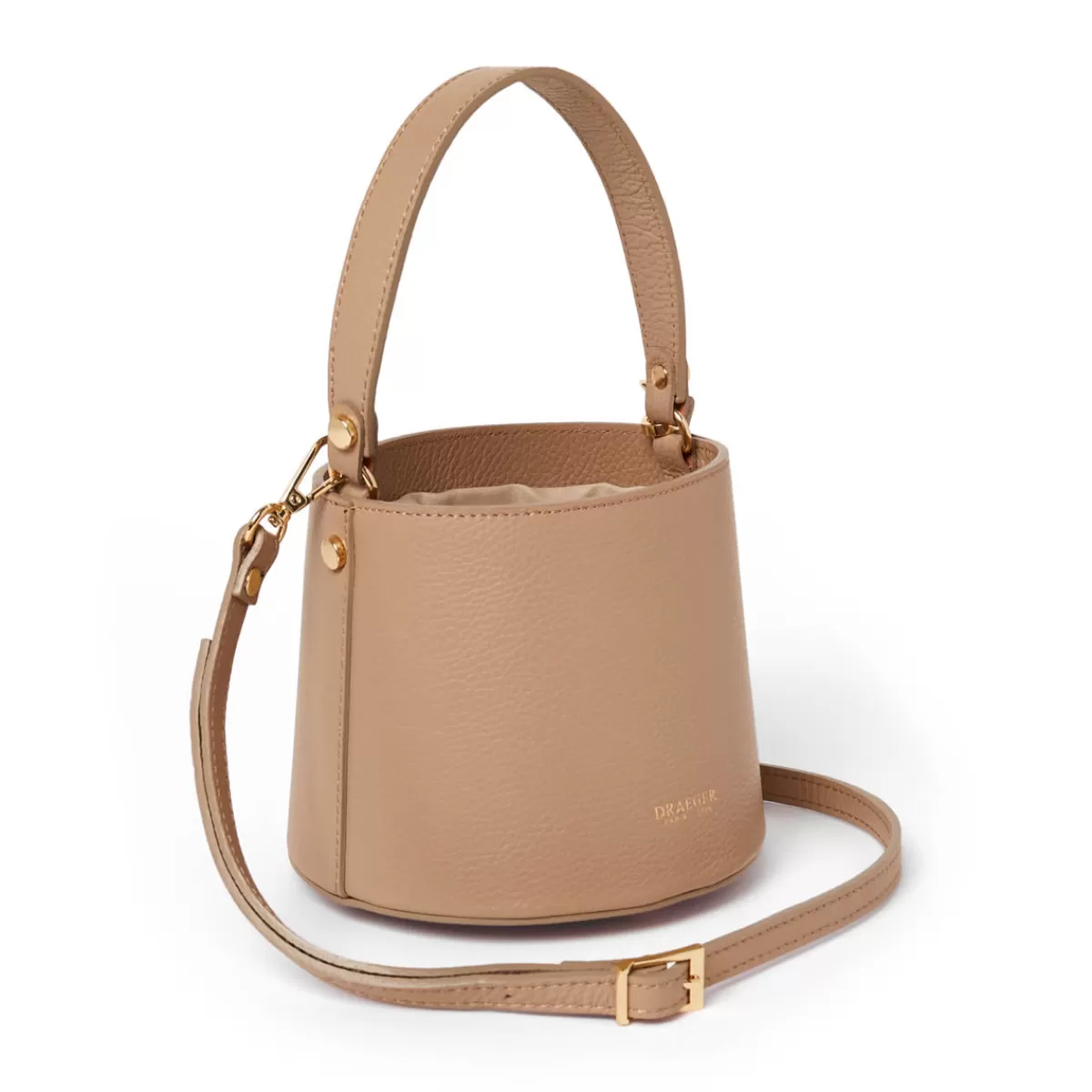 Hot Draeger Paris Sac Seau En Cuir - Beige